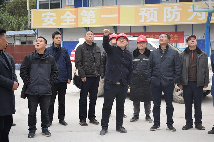 凉山州政府副秘书长朱国政到金阳河三峡连心桥项目开展岁末年初安全生产综合督查